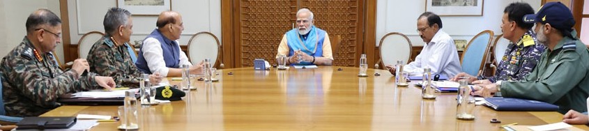मोदीको सुरक्षा सर्कल सक्रिय, शीर्ष सुरक्षा र सैन्य अधिकारीसँग उच्चस्तरीय बैठक