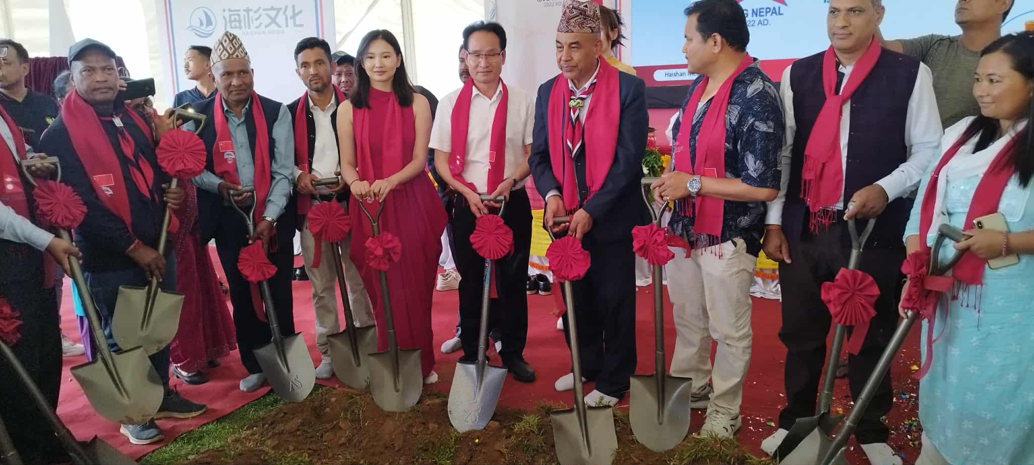 नुवाकोटमा चिनियाँ भाषा स्कुलको शिलान्यास, युवाका लागि रोजगारी र संस्कृति सिकाइको अवसर